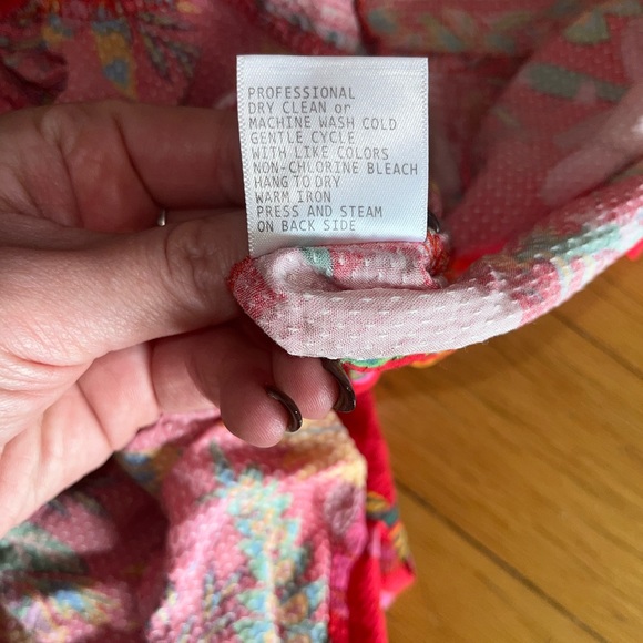 Rachel by Rachel Roy Red Tropical Midi Skirt, Size L - Picture 7 of 7